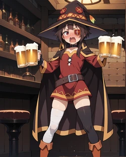 [Nekodrippy] Drunk Megumin #2 (Konosuba) [AI Generated]