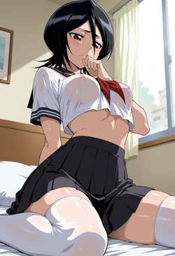 [MuaverAI] (Request) Seggs  Kuchiki Rukia [32 + 3 Extra images] (Patreon) [AI Generated]