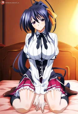 [STF_AI] Himejima Akeno | High School DxD (62p) (AI Generated) (Patreon)