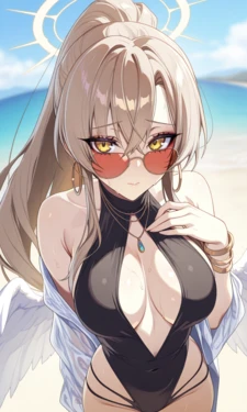 (Mugi | むぎ) 桐藤ナギサ | Kirifuji Nagisa (Bikini) [AI Generated]