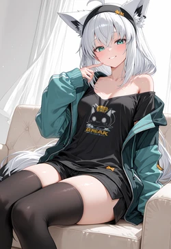 [DiscountDegen] Shirakami Fubuki [Hololive] Upscaled2x [AI Generated]