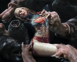 Superheroine vs Carnictis [AI Generated]