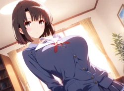 ＞＜ 加藤恵(リクエスト) (Patreon) [AI Generated]