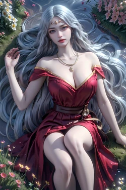 恶魔法则-赛梅尔-红色吊带礼服 [AI Generated]