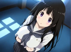 ＞＜ 千反田える(リクエスト) (Patreon) [AI Generated]