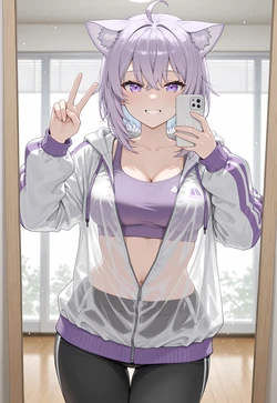 [DiscountDegen] Nekomata Okayu [Hololive] Upscaled2x [AI Generated]