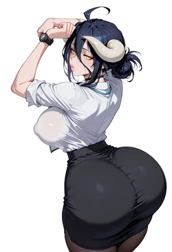 [LewdWaifuLaifu] Albedo #2 (AI Generated)