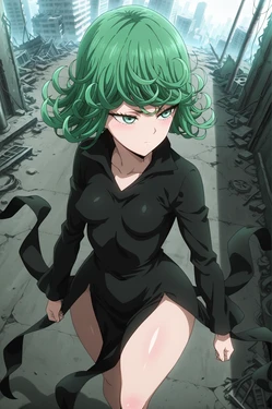 KoinaART - (SPECIAL REQUEST EXTRAS) | Tatsumaki with Roshi 💚💚 (Patreon) [AI Generated]