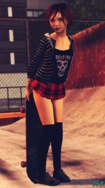 [Deadbolt Returns] Skater Sally on the Half Pipe (Original Character)