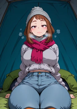 [LewdWaifuLaifu] Camping with Ochaco (AI Generated)