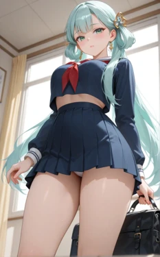 [Sunny] Schoolgirl Jinhsi 300 pics (Patreon) [AI Generated]