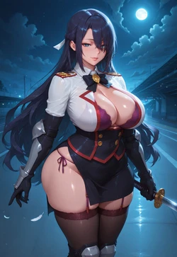 FU BUKI BATTLE READY IN TIGHT SEIFUKU [AI Generated]