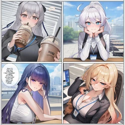 [Gray][Pure Love] Office Lady Bronya Zaychik-4 [AI Generated]