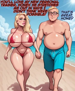 [Dartzai] Her Personal Trainer Joins Them On Vacation (AI Generated)