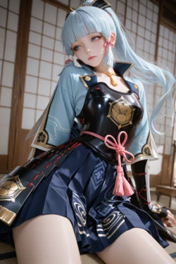 [溶洞里的毛毛虫二号机] 原神 神里绫华 [AI Generated]