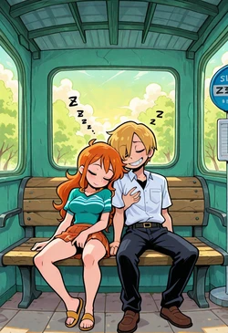 LETTING LOOSE AT THE BUS STOP [AI Generated]