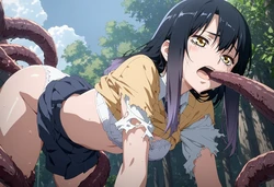 AImansion - 0902 Tentacle Pack 1 – Mieruko-chan – Yotsuya Miko [AI Generated]