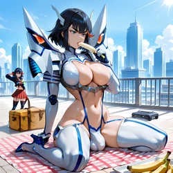 Ryuko x Satsuki Banana Bouncer (Patreon) [AI Generated]