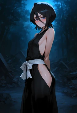 Axiah Rukia Kikuchi X BBC (Bleach) (AI Generated)