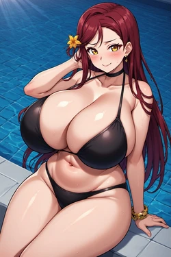 Sakurauchi Riko - Black Bikini [AI-Generated]