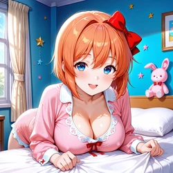 Sayori first Morning Wood Banana Bouncer (Patreon) [AI Generated]