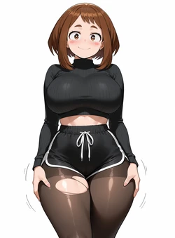 Ochaco Uraraka Undressing Challenge - My Hero Academia [MaxelArtDesign] [ai generated]