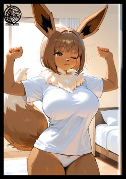 Eevee work space [ai generated]