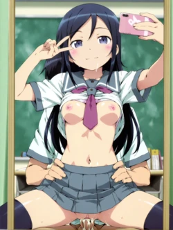 KenmenCat - 新垣 あやせ/Aragaki Ayase/俺の妹がこんなに可愛いわけがない (Patreon) [AI Generated]