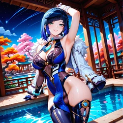 Yelan Futa Banana Bouncer (Patreon) [AI Generated]