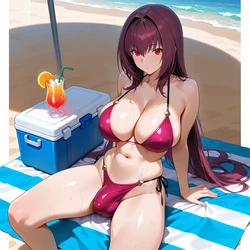 Scathach Banana Bouncer (Patreon) [AI Generated]