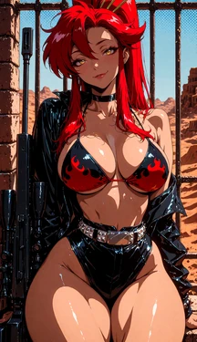 Patreon - PixelNinjaArt - Yoko Littner (Gurren Lagann) - Prison Desert [AI GENERATED]