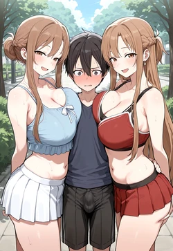 BREAST SANDWICH MASTERPIECE – KIRITO ASS GRAB DOUBL [AI Generated]