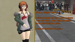 Futaba exhibitionism in Shinjuku with bottomless/nude variants (OFugh)