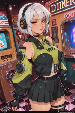 Patreon - NaughtyPuff - 🍔 Anby Demara | Zenless Zone Zero – Shakes, Burgers, and a Side of Naughty Jukebox Fun…[AI GENERATED]