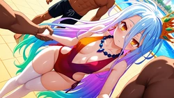 暴雨下的帆船-[集体NTR寝取]游戏人生 泳装白  106p[AI Generated]