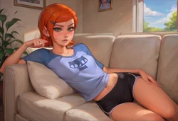 [whitebunnn] (NSFW) (OLD) Gwen Tennyson - Ben10 set (230 images) 'Come here, dweeb' (Patreon) [AI Generated]