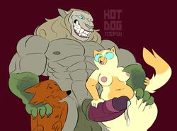 [hotdognsfw] Adventure Time - Vampire King x Cake the Cat /  Mr. Fox