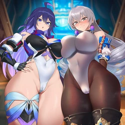 [DepressArt] Bronya Rand & Seele | Honkai Star Rail (205p) (AI Generated) (Patreon)