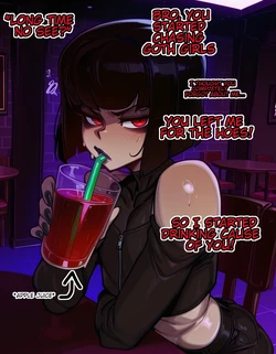 [KiloFeet]Goth Cat Femboy[Comic + Image set][AI Generated]
