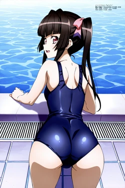 minakaze - 【Senki Zesshou Symphogear】Tsukuyomi Shirabe: School Swimsuit [AI Generated]