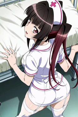 minakaze - 【Senki Zesshou Symphogear】Tsukuyomi Shirabe: Mini-skirt Nurse [AI Generated]