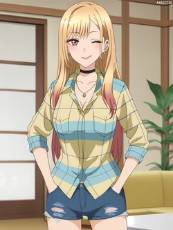 [AyaEcchi] Kitagawa Marin Living Room (Sono Bisque Doll) + EXTRAS (Patreon) [AI Generated]