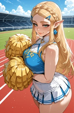 [Miyu]   Zelda: Cheer Captain     [Ai Generated]