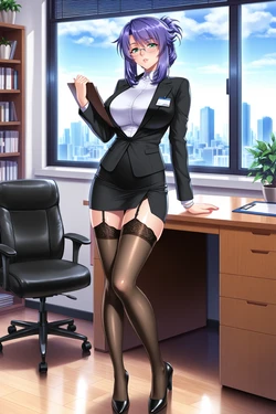 [spe-than] Lieri Bishop becomes secretary to a perverted executive (Patreon) [AI Generated]