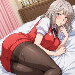NekoNest - Haruna Mutsuishi | Bedroom (100 Images) (Patreon) [AI Generated]