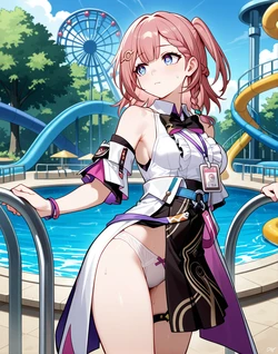 Me at waterpark Ai Generated