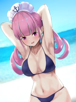 [ニジョ] あくたんと海デート差分すべて (ホロライブ)