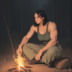 [Sirenita2K]Soldiers at camp[Ai Generated]