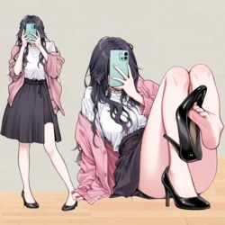 Kaoruko Waguri Nude / Pixiv; Hellen (133740117) [AI Generated]