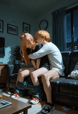 [Kindred Soles] Denji x Power (Chainsaw Man) [AI Generated]